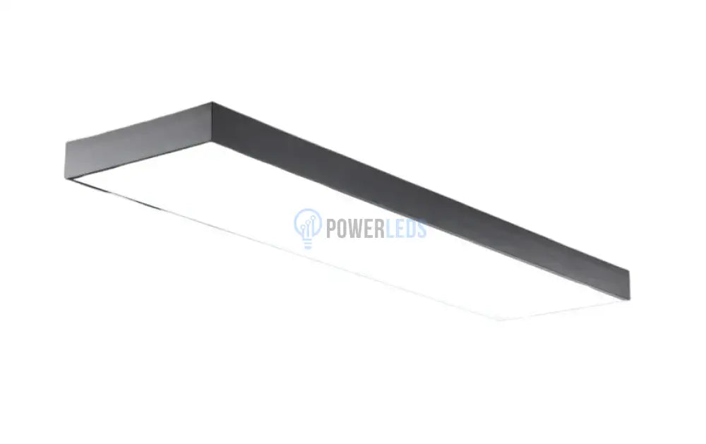 Panou LED 72W 117.5 x 28cm Negru Aplicat/Suspendat Echivalent 400W powerleds.ro