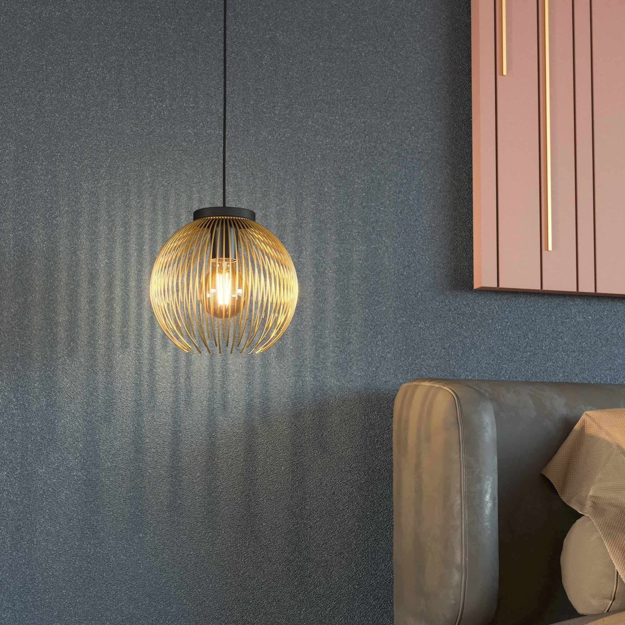 Pendul VENEZUELA Black & Gold EGLO 110CM