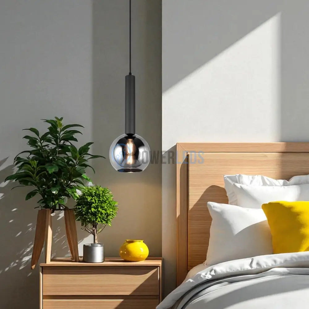 Pendul Abajur fumuriu CLAYTON powerleds.ro