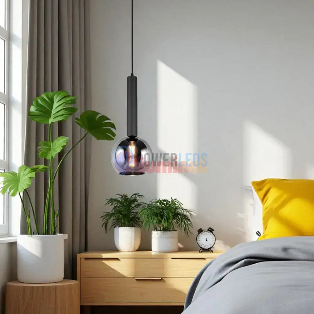 Pendul Abajur fumuriu CLAYTON powerleds.ro