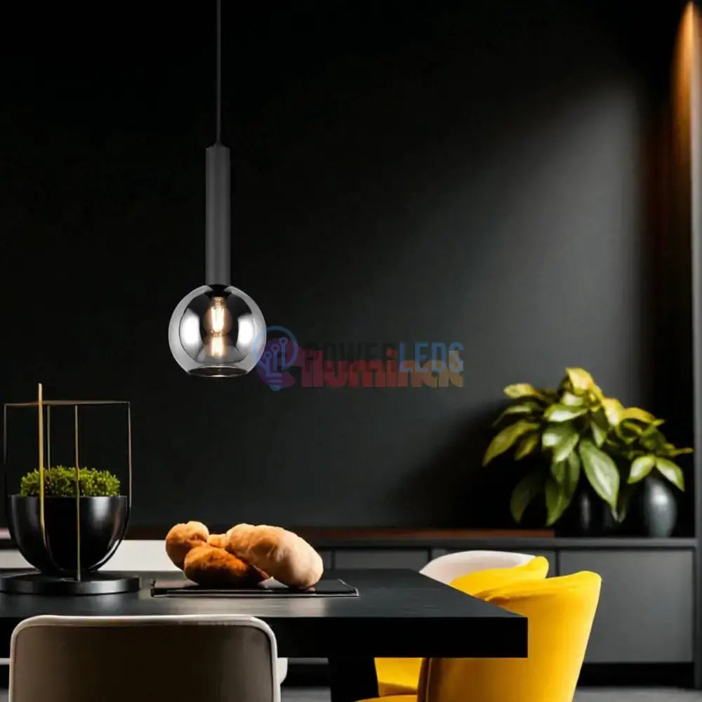 Pendul Abajur fumuriu CLAYTON powerleds.ro