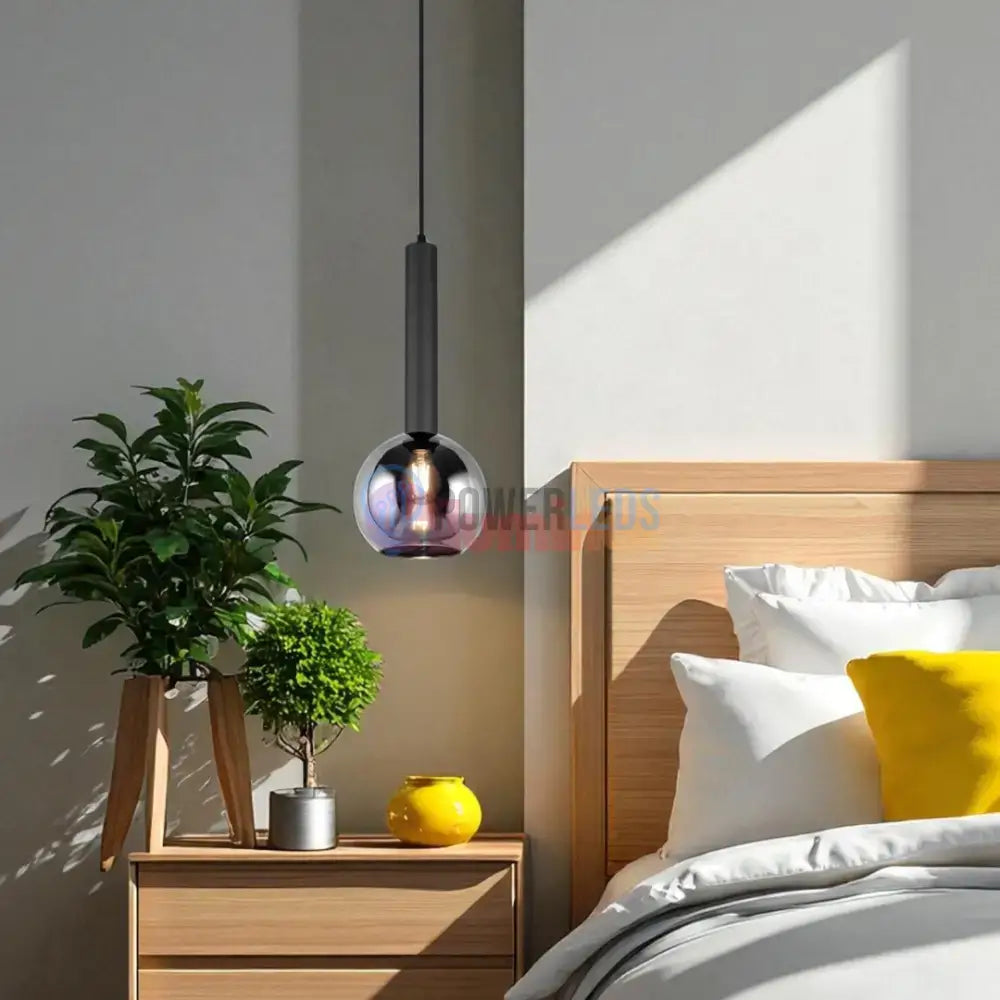 Pendul Abajur fumuriu CLAYTON powerleds.ro
