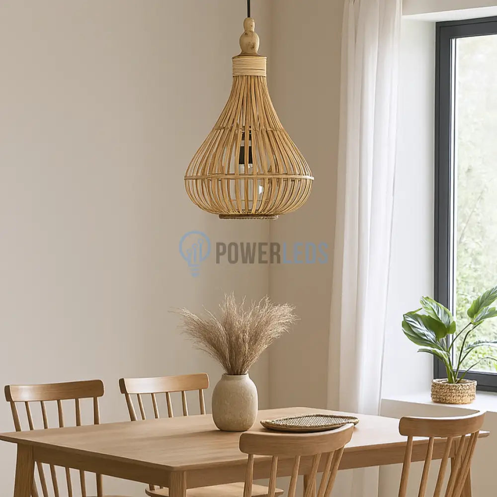 Lustra LED Suspendata AMSFIELD Wood Style  EGLO 49772 powerleds.ro