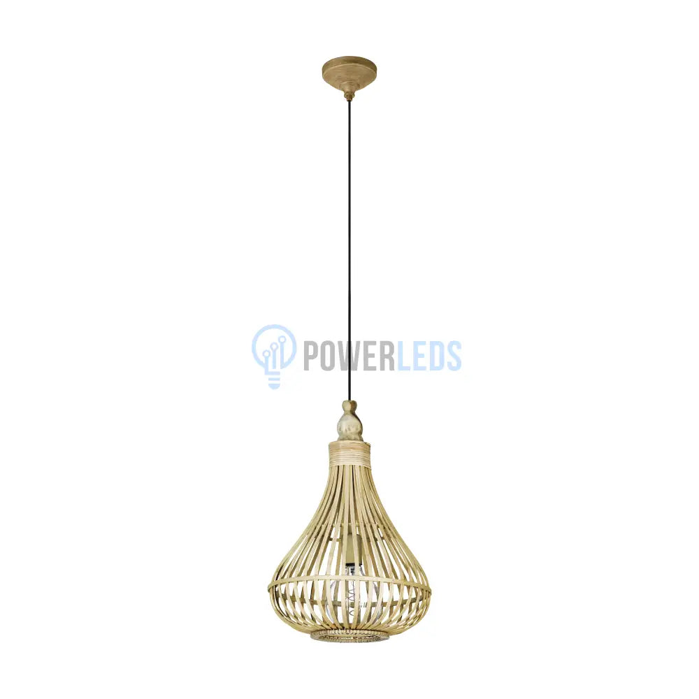 Lustra LED Suspendata AMSFIELD Wood Style  EGLO 49772 powerleds.ro
