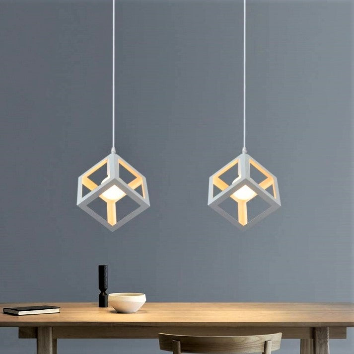 Pendul Vintage E27 CUB Alb