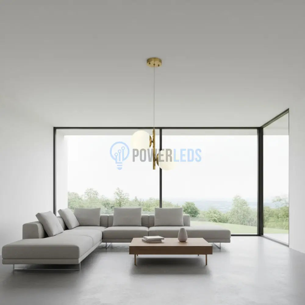Pendul DIONIS Gold Abajur Mat 2xE27 Chandeliers