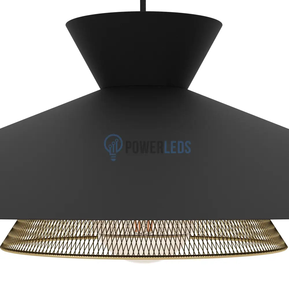 Pendul GRIZEDALE Black 110CM Eglo NEAGRA / SUSPENDATE Lighting Fixtures