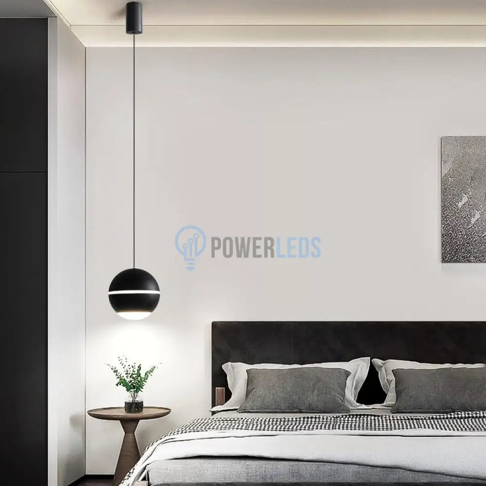 Pendul LED 12W S10 Black Reglabil Pull UP/DOWN powerleds.ro