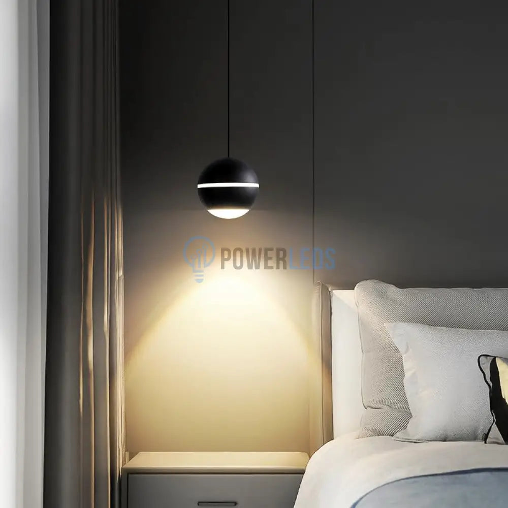 Pendul LED 12W S10 Black Reglabil Pull UP/DOWN powerleds.ro