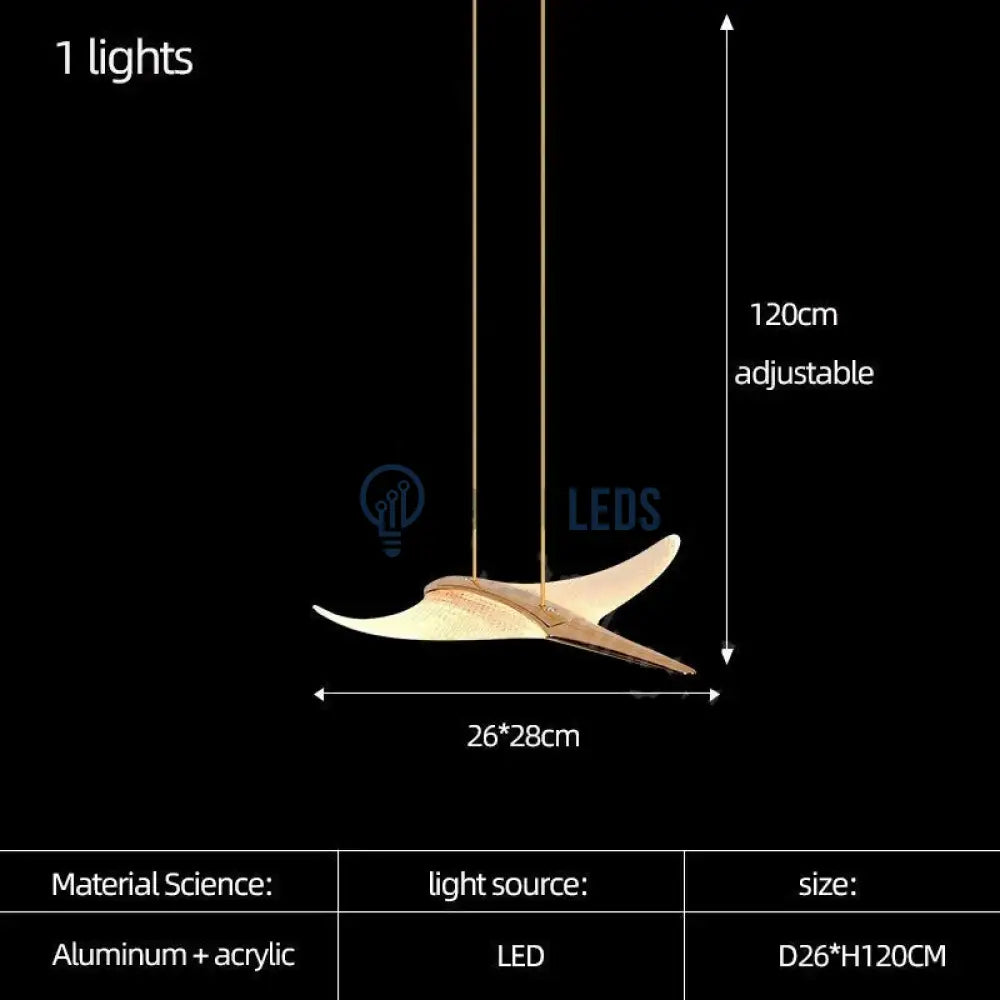 Pendul LED Luxury Golden Seagull powerleds.ro