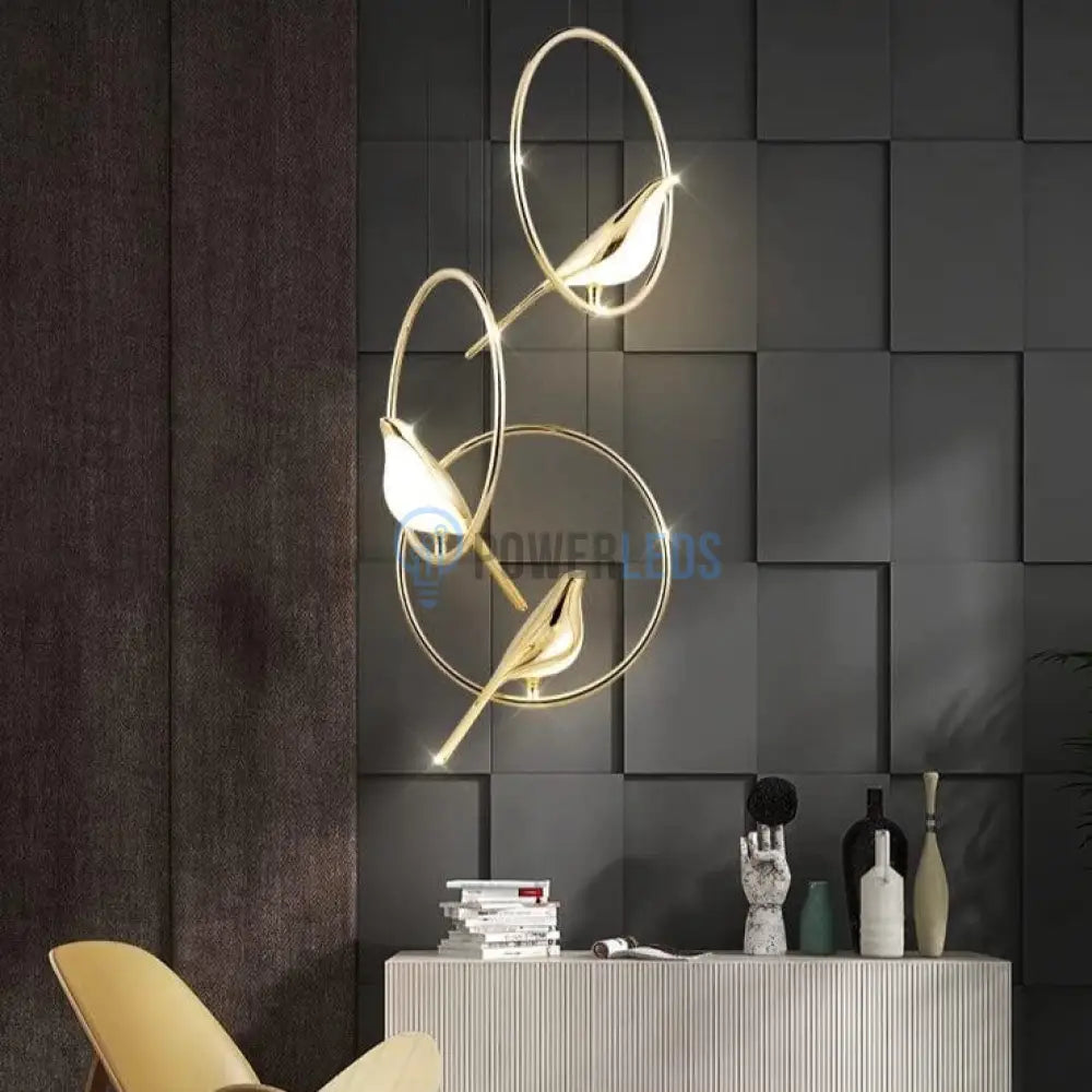 Pendul Led Luxury Golden Swallow Lighting Fixtures