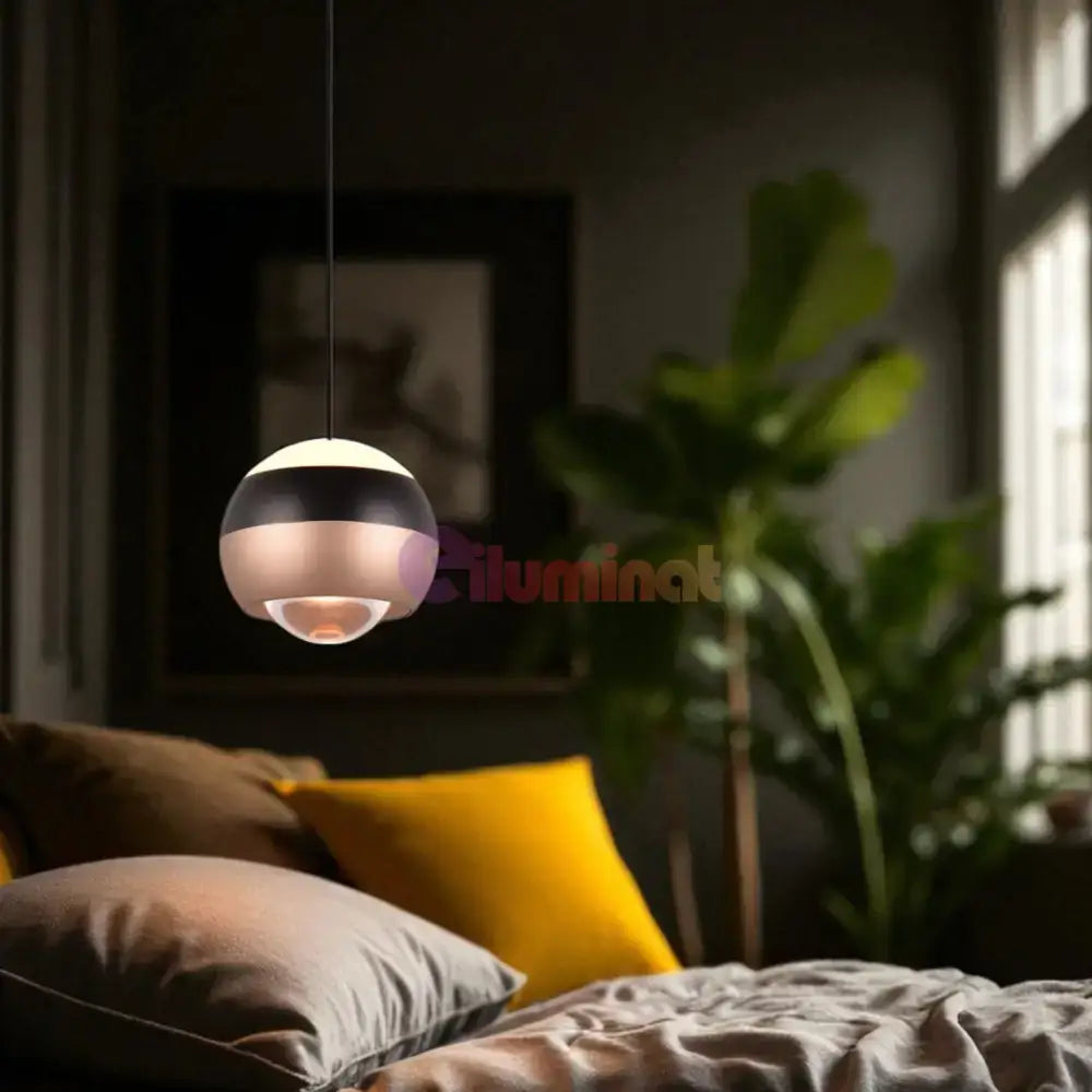 Pendul LED Orbit Pull Down 3 lumini din buton, Dimabil powerleds.ro