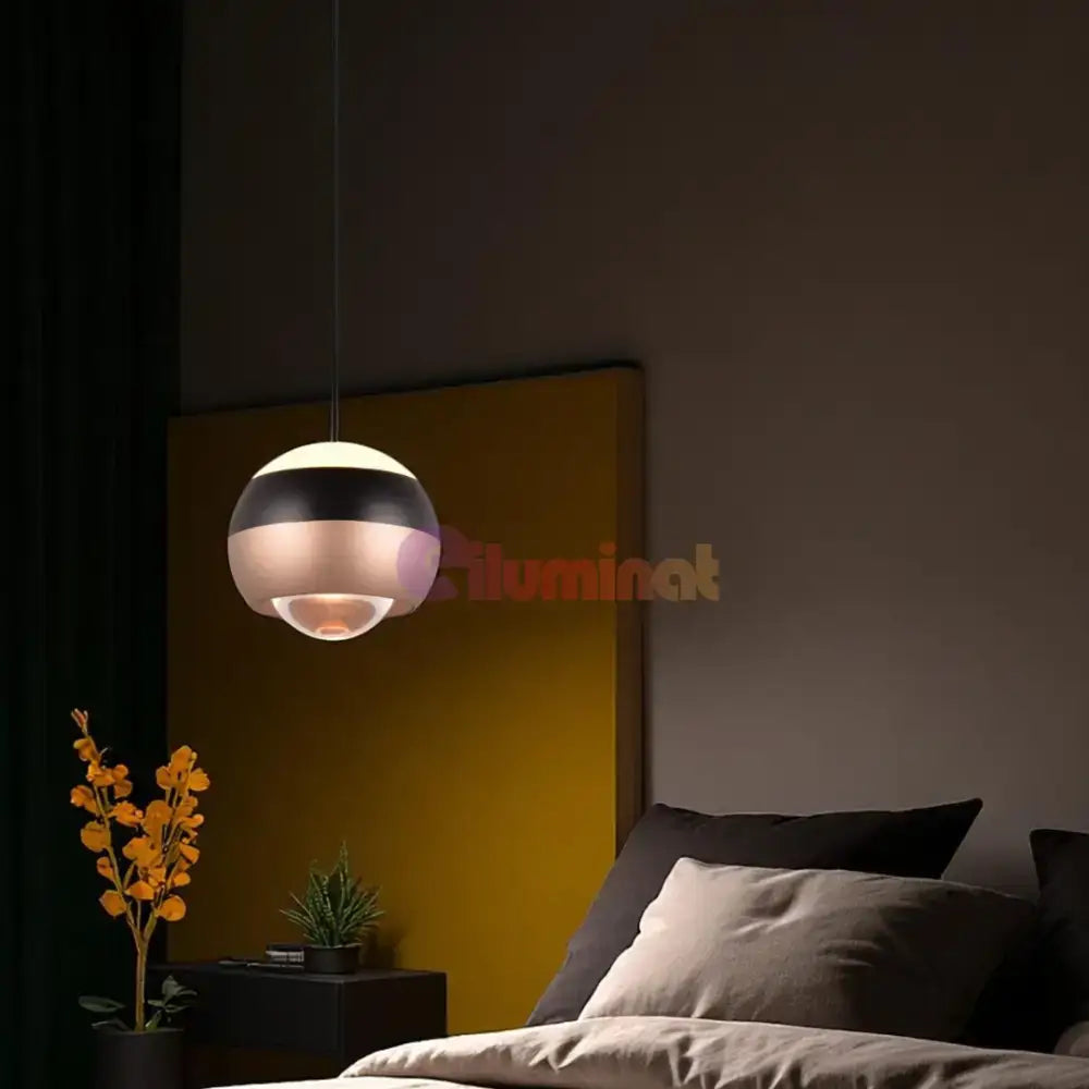 Pendul LED Orbit Pull Down 3 lumini din buton, Dimabil powerleds.ro