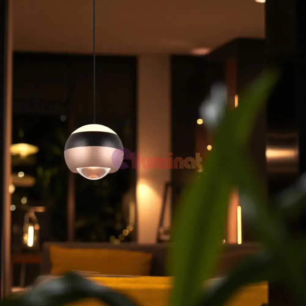 Pendul LED Orbit Pull Down 3 lumini din buton, Dimabil powerleds.ro