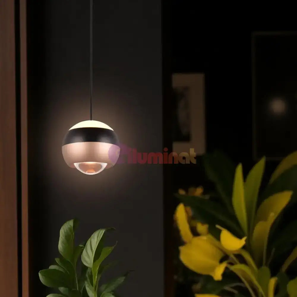 Pendul LED Orbit Pull Down 3 lumini din buton, Dimabil powerleds.ro