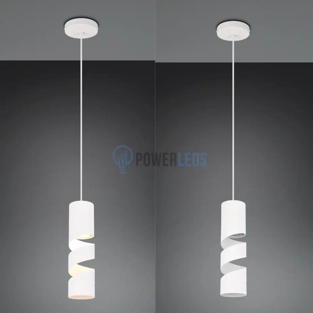 Pendul LED STREAM White 10W ALB / SPIRALAT Lighting Fixtures