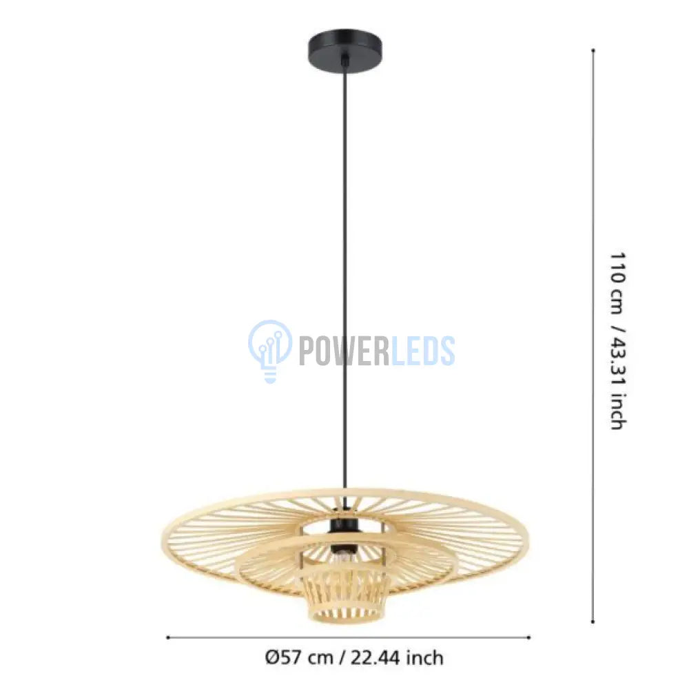 Pendul LYDNEY Wood 110CM LEMN / VINTAGE SI RETRO DESIGN Lighting Fixtures