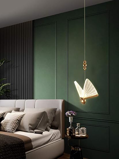 Pendul LED Modern Nordic Butterfly Gold