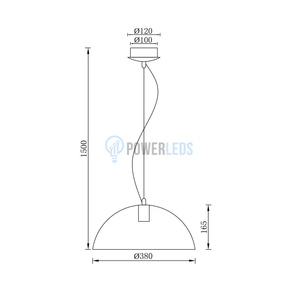 Pendul Modern E27 Golden Dark Dome Lighting Fixtures