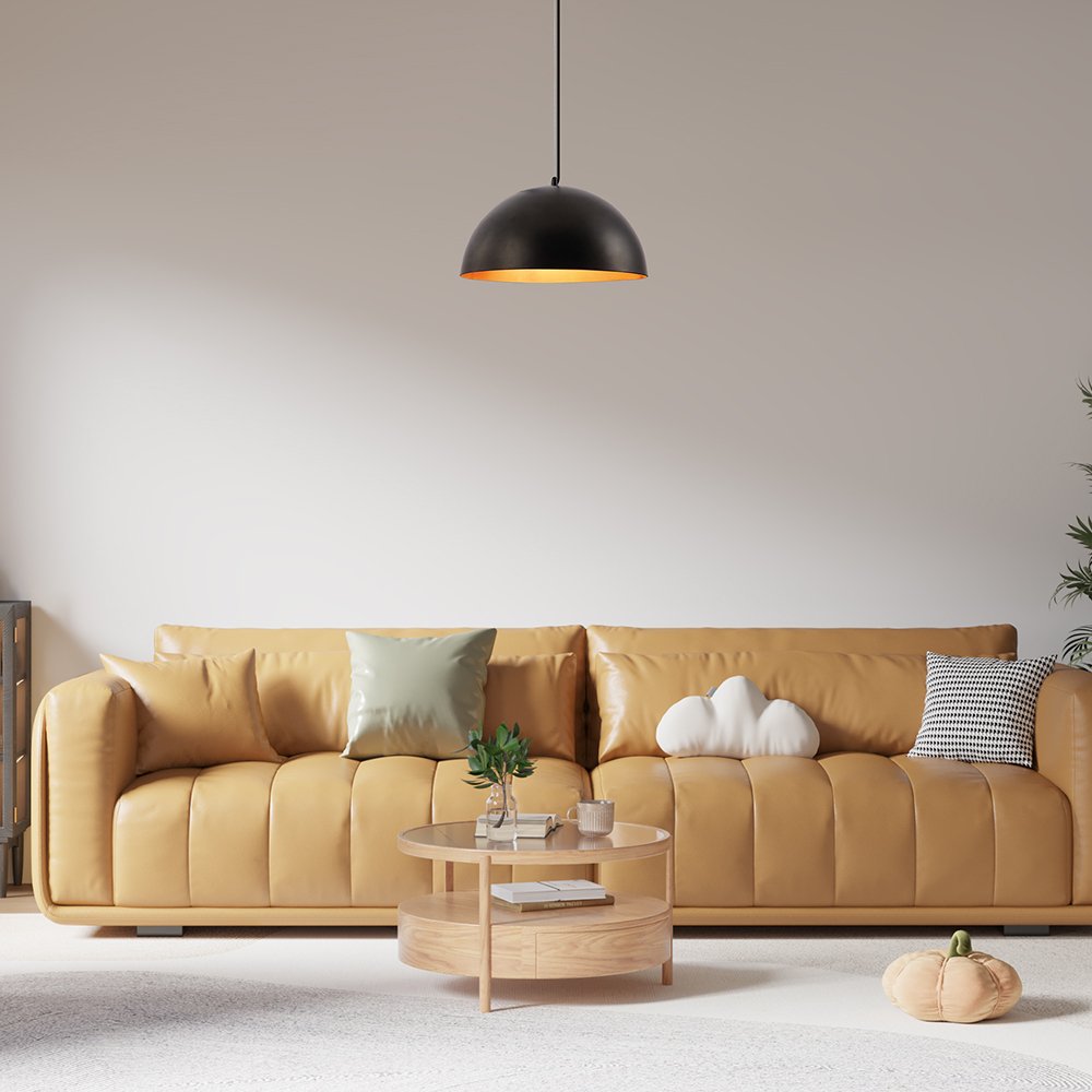 Pendul Modern E27 Golden Dark Dome