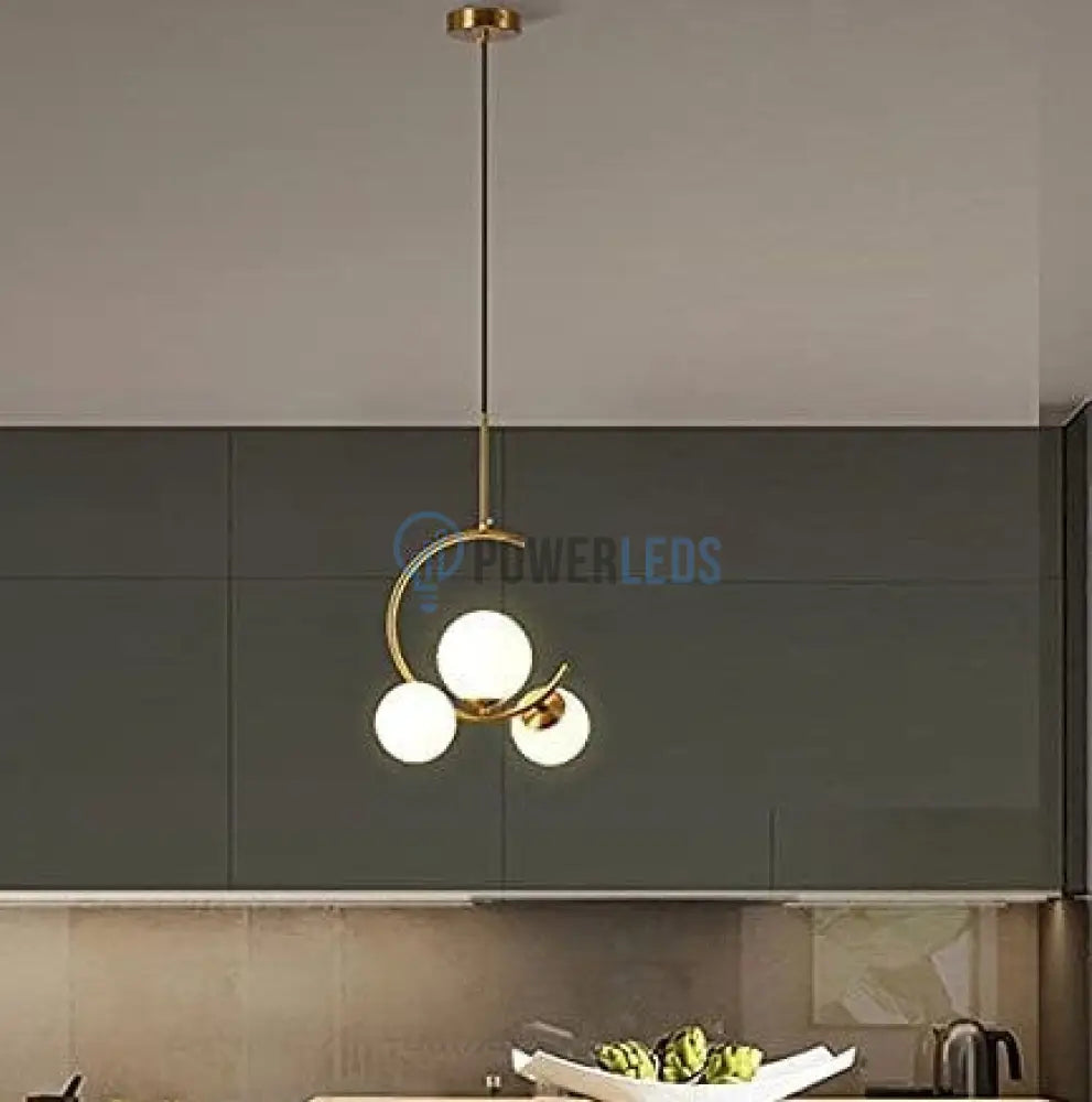 Pendul Nordic 3X E27 Golden Buds Lighting Fixtures