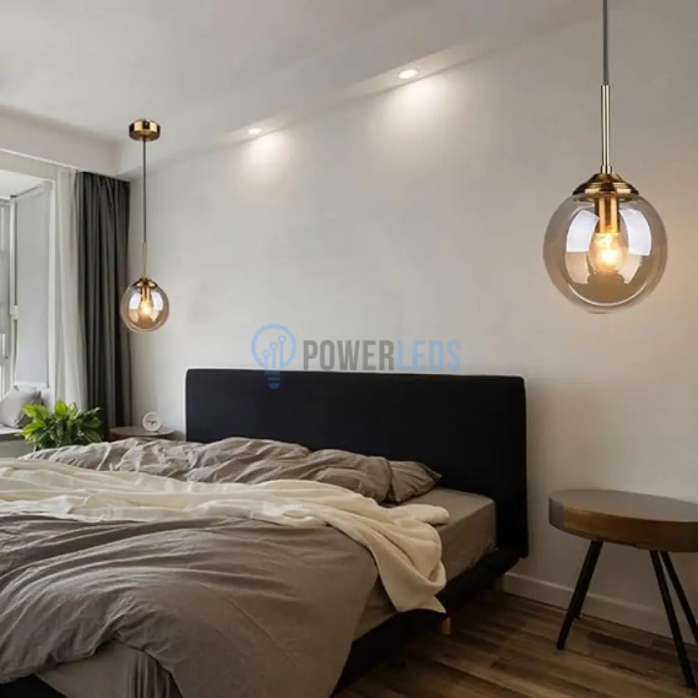Pendul Nordic Abajur Amber Gold Mx136/1P Chandeliers