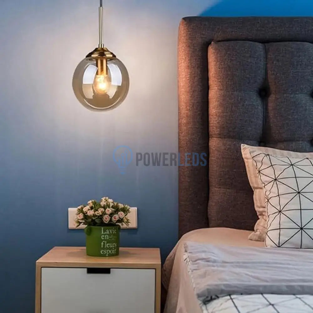 Pendul Nordic Abajur Amber Gold Mx136/1P Chandeliers