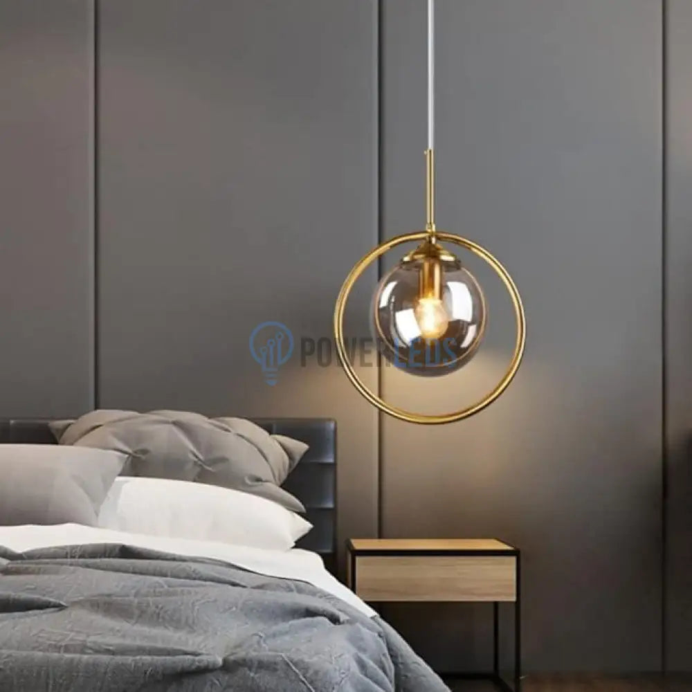 Pendul Nordic Abajur Amber Gold Mx156-1 Chandeliers