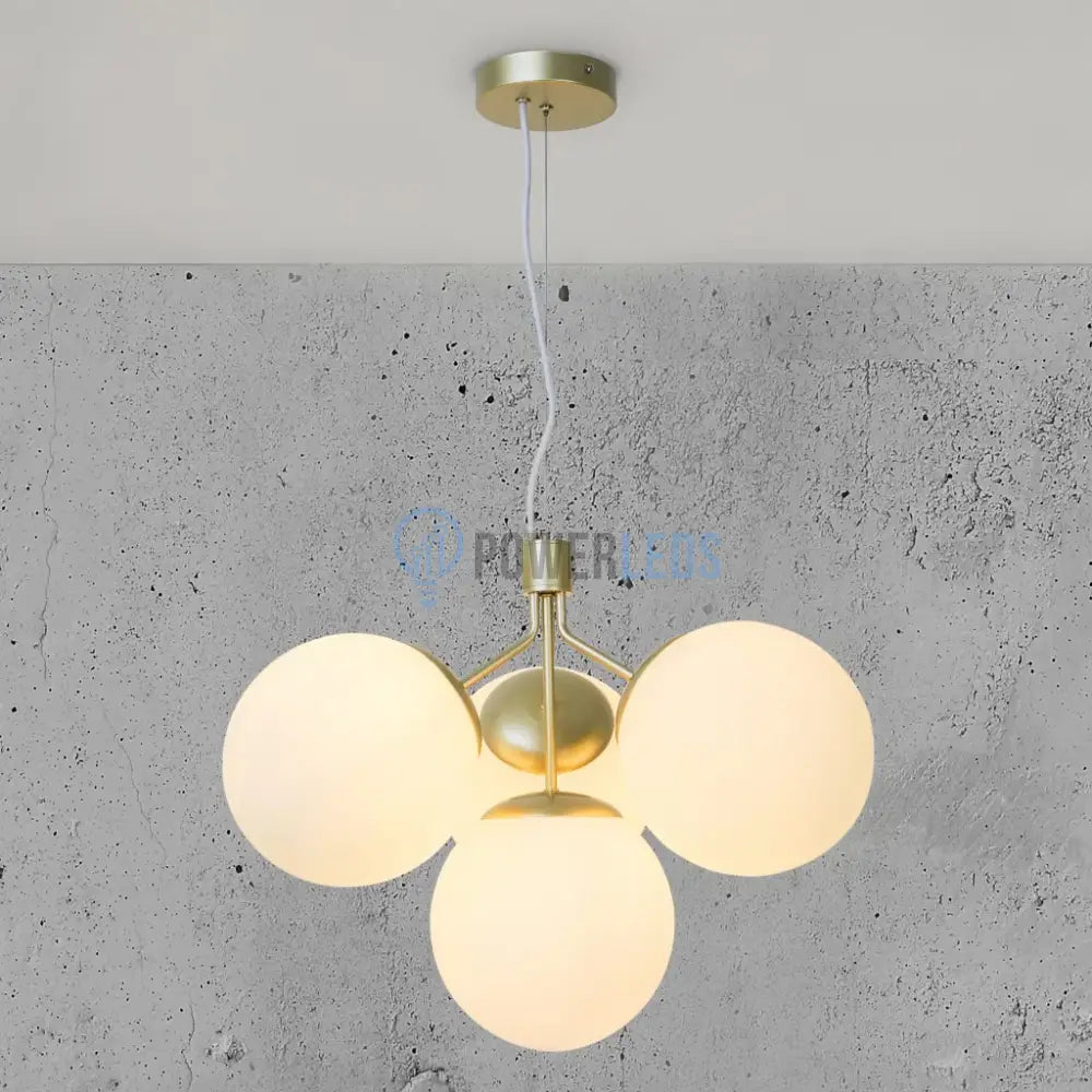 Pendul Nordic Abajur Mat 4xE27 Gold AURIE / NORDIC Lighting Fixtures