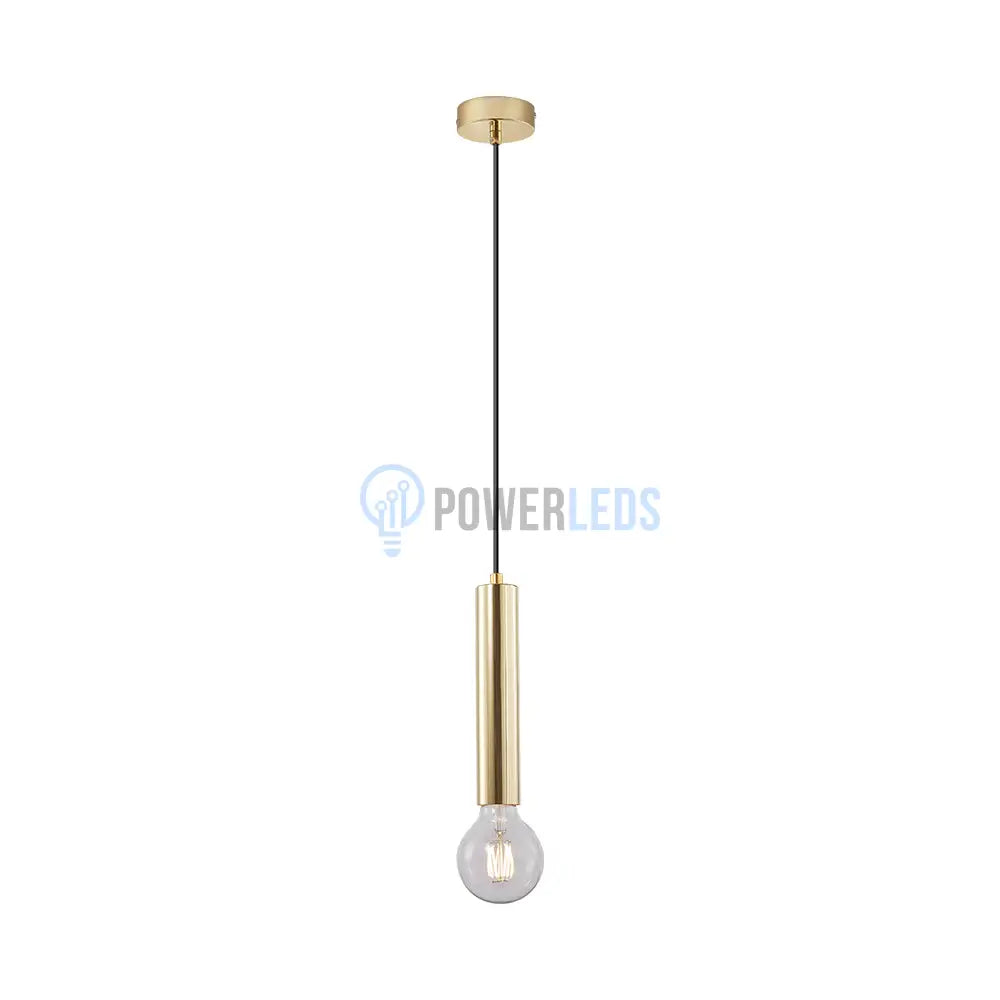 Pendul Nordic Cilindric Exquisite Golden 1Xe27 Chandeliers