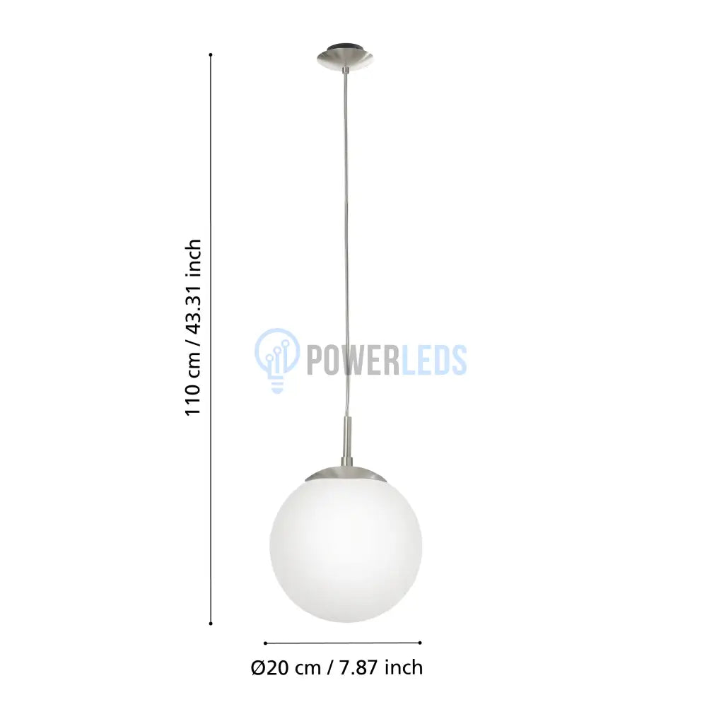 Pendul RONDO White & Silver 110x20CM ALBA / ABAJUR Lighting Fixtures