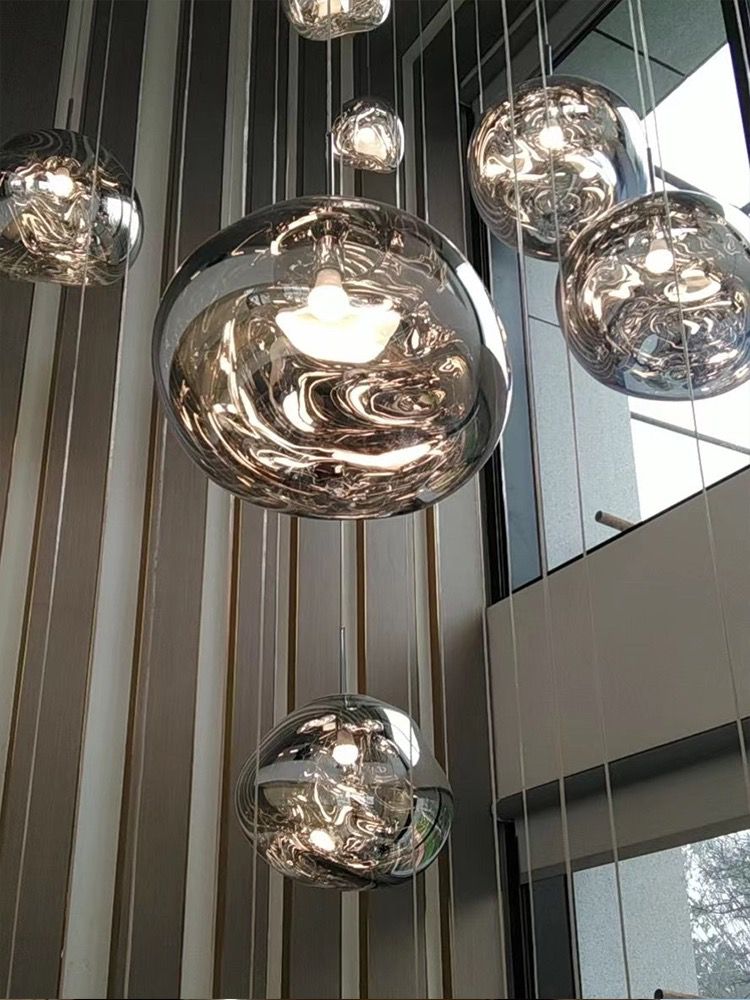 Pendul Nordic Sticla Crom DX1020-1 CH