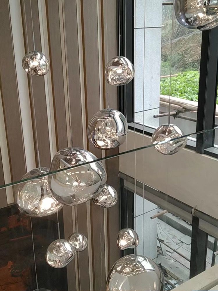 Pendul Nordic Sticla Crom DX1020-1 CH