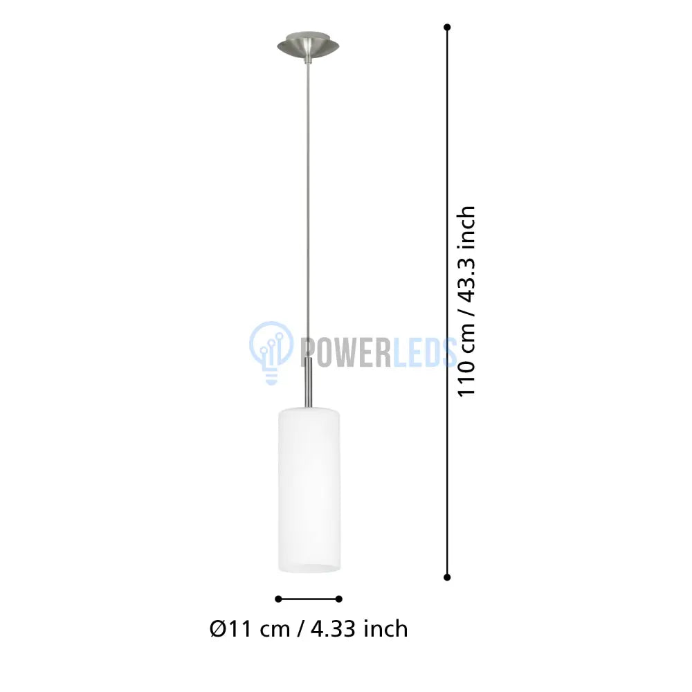 Pendul TROY 3 Silver 110CM Eglo ARGINTIE / SUSPENDATE Lighting Fixtures