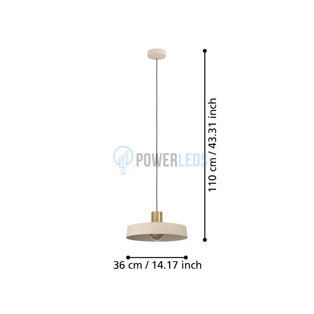 Pendul VALDIOLA 110CM Eglo CREM / SUSPENDATE Lighting Fixtures