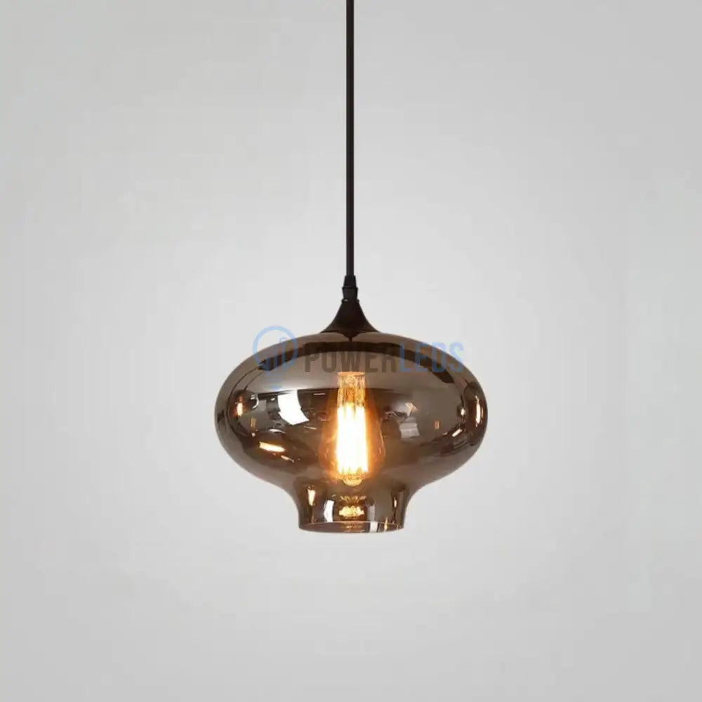 Pendul VERA 1 Black Abajur Fumuriu 1xE27 Lighting Fixtures