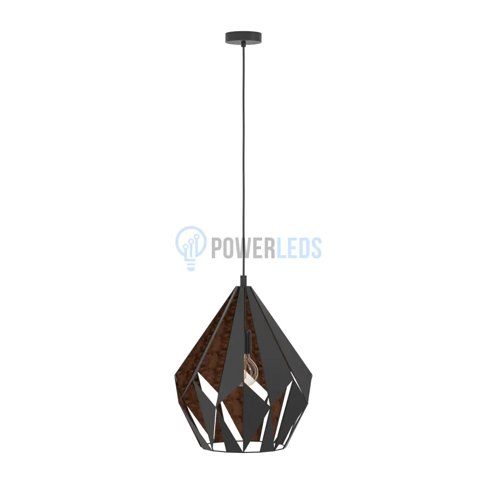 Pendul Vintage CARLTON 1 150CM Eglo NEAGRA / VINTAGE SI RETRO DESIGN Lighting Fixtures