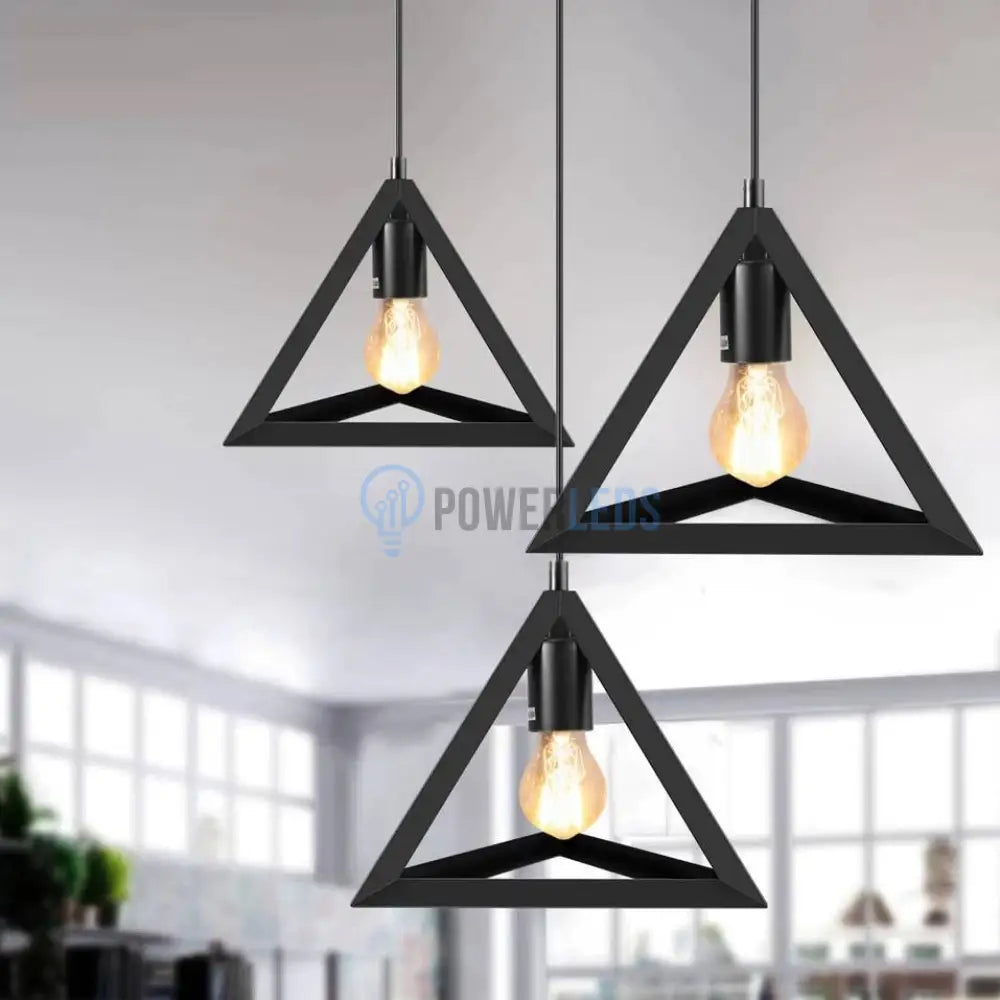 Pendul Vintage E27 Triangle Lighting Fixtures