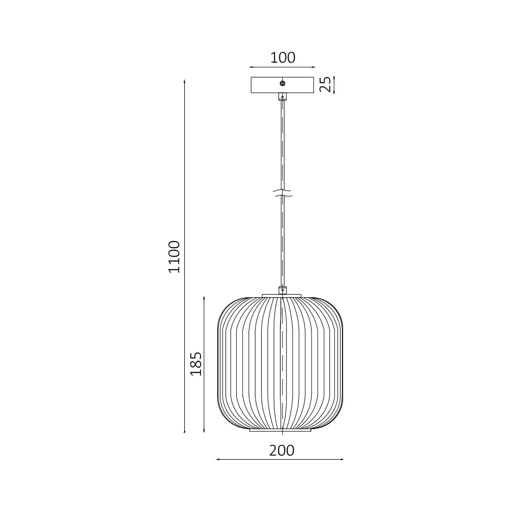 Pendul Vintage E27 INFESTO GLASS