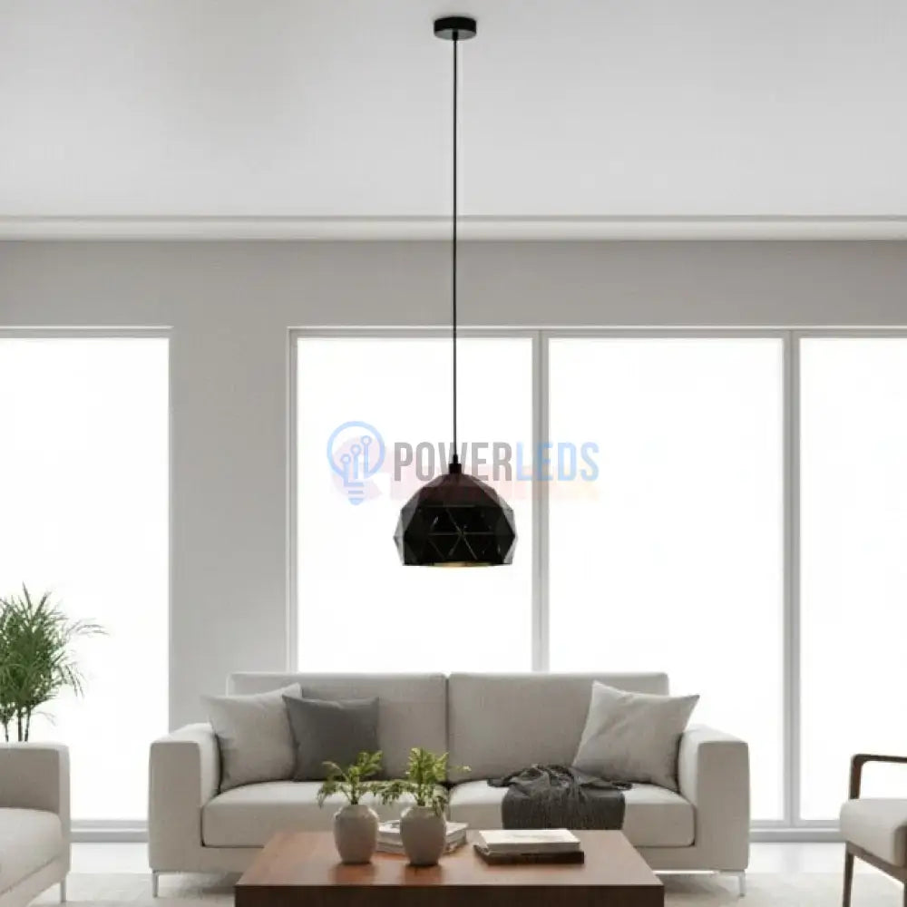 Pendul Vintage Mini ROCCAFORTE 110CM Eglo NEGRU + AURIU / VINTAGE SI RETRO DESIGN Lighting Fixtures
