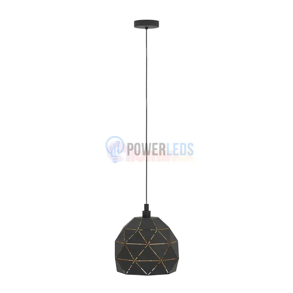 Pendul Vintage Mini ROCCAFORTE 110CM Eglo NEGRU + AURIU / VINTAGE SI RETRO DESIGN Lighting Fixtures