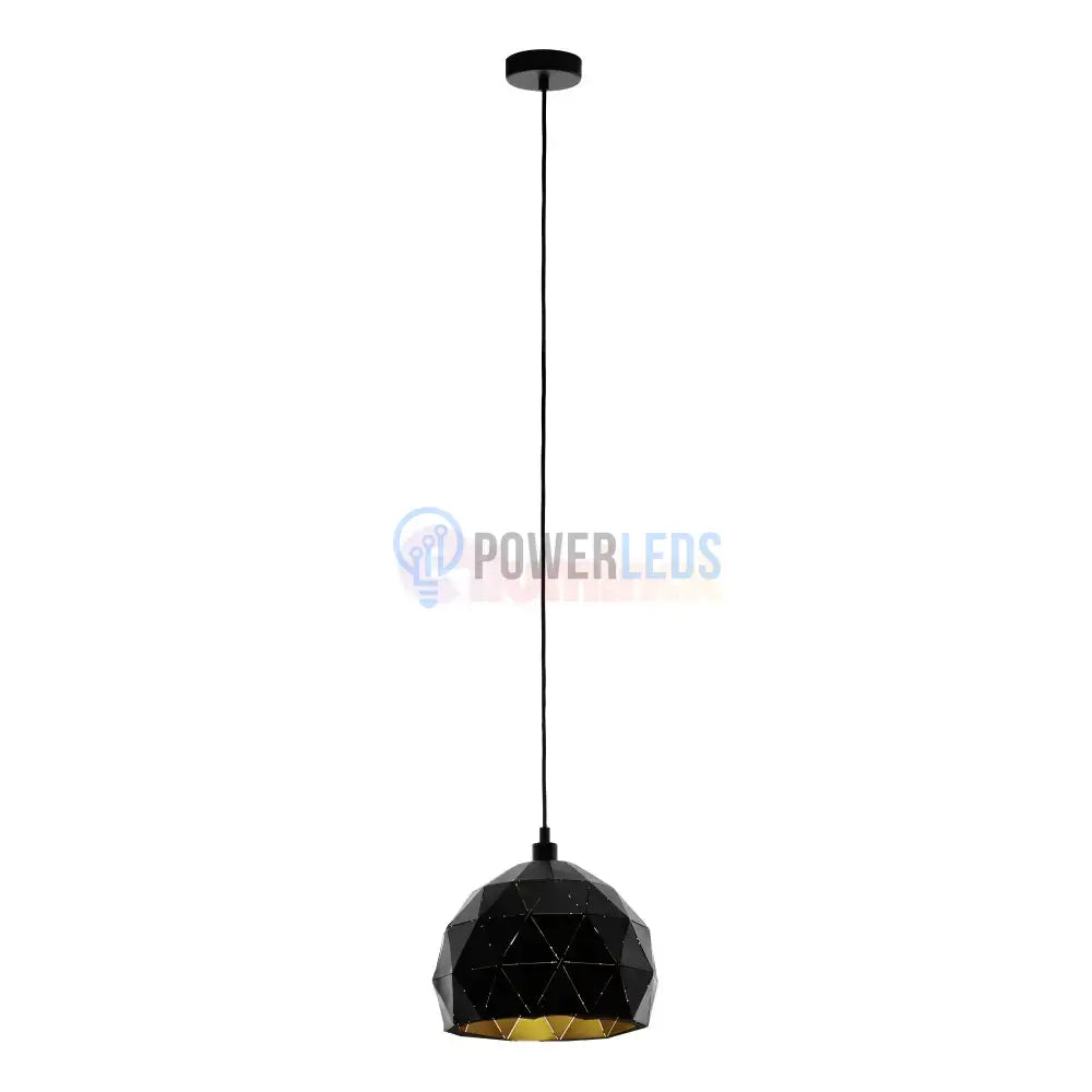 Pendul Vintage Mini ROCCAFORTE 110CM Eglo NEGRU + AURIU / VINTAGE SI RETRO DESIGN Lighting Fixtures