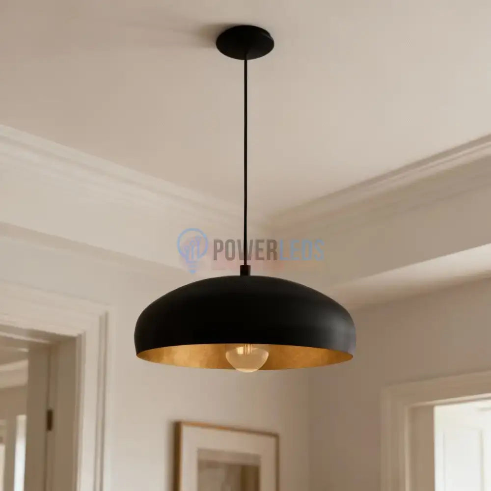 Pendul Vintage MOGANO 1 Black & Gold 110CM Eglo NEAGRA / VINTAGE SI RETRO DESIGN Lighting Fixtures