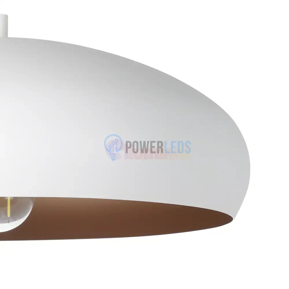 Pendul Vintage MOGANO 1 White & Gold 110CM Eglo ALBA / VINTAGE SI RETRO DESIGN Lighting Fixtures
