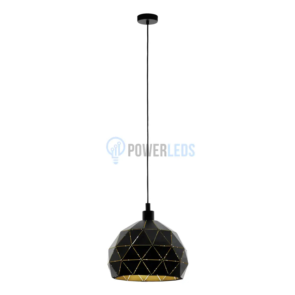 Pendul Vintage ROCCAFORTE 110CM Eglo NEGRU + AURIU / VINTAGE SI RETRO DESIGN Lighting Fixtures