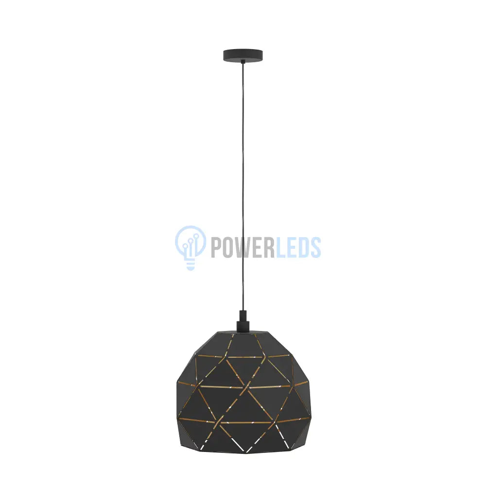 Pendul Vintage ROCCAFORTE 110CM Eglo NEGRU + AURIU / VINTAGE SI RETRO DESIGN Lighting Fixtures