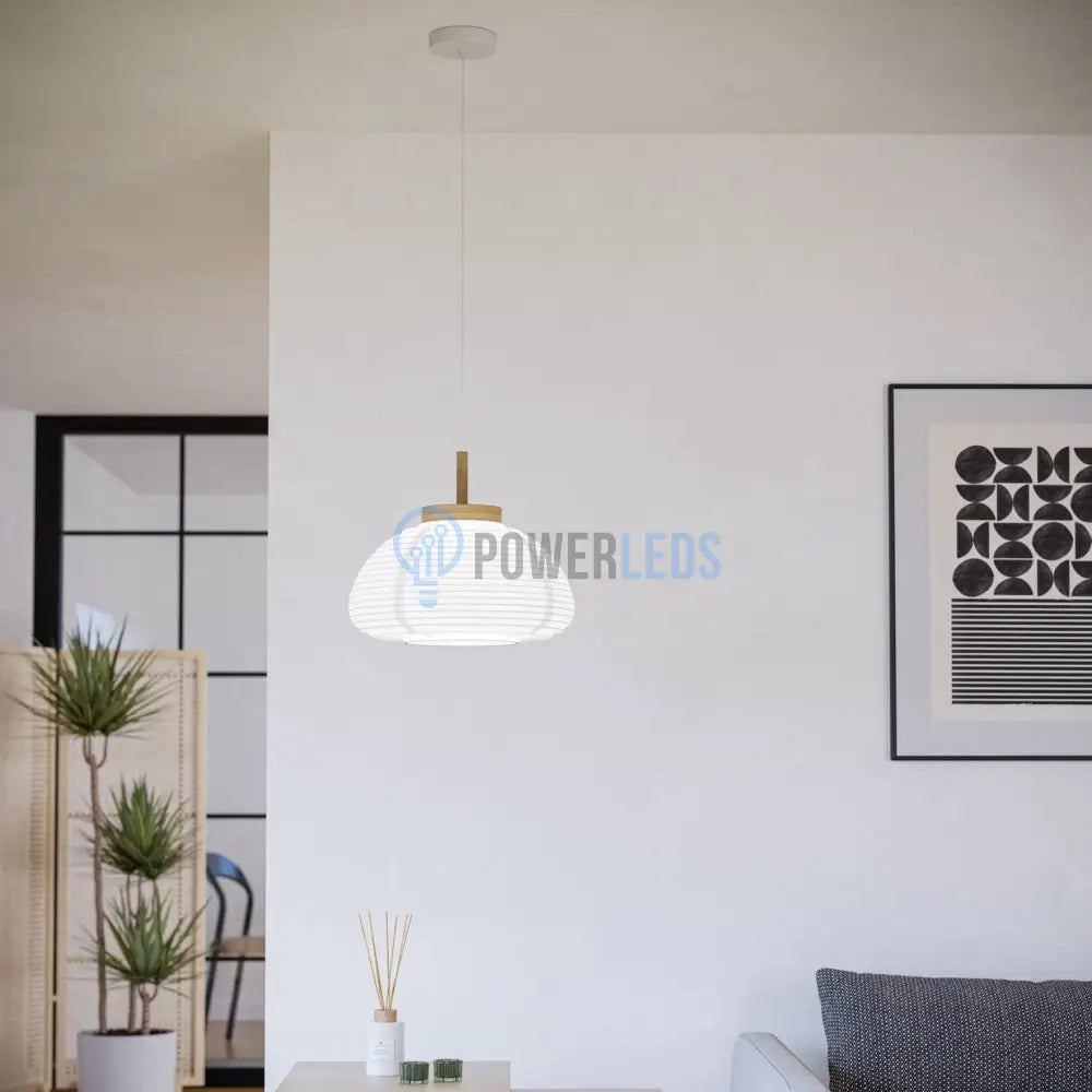 Pendulul SUMMERHILL White 110CM Eglo ALBA / SUSPENDATE Lighting Fixtures