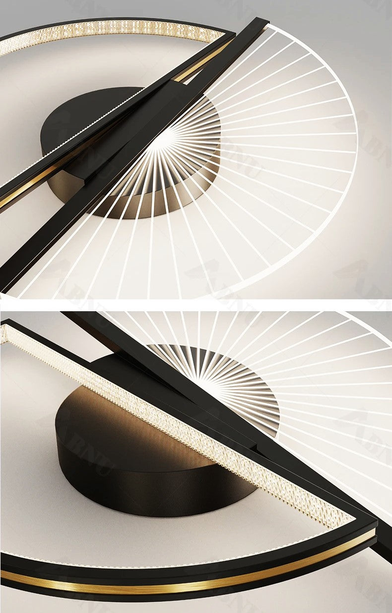 Lustra LED Charlotte 1+1 Circle Echivalent 300W Telecomanda