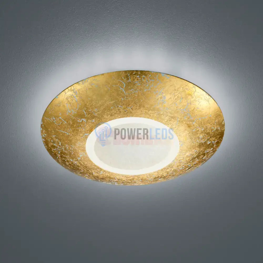 Lustra LED CHIROS Gold CIRCLE DESIGN / AURIE / 32CM CEILING LIGHT