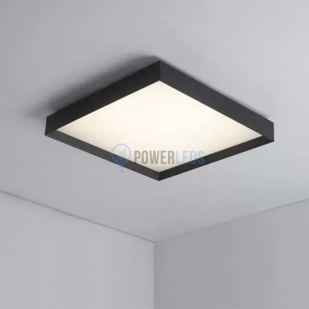 Plafoniera Led 40W Ultra-Thin Black Patrata Echivalent 400W Led Ceiling Light